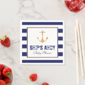 Nautical Anchor Baby Dusche Serviette (Beispiel)