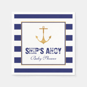 Nautical Anchor Baby Dusche Serviette