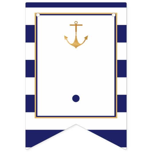 Nautical Anchor Baby Dusche Wimpelkette (Zweite Fahne)