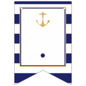 Nautical Anchor Baby Dusche Wimpelkette (Erste Fahne)