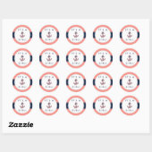 Nautical Anchor Baby Shower Stickers - Es ist ein  (Blatt)