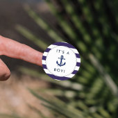 Nautical Anchor Baby Shower Stickers - Es ist ein 