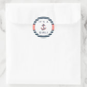 Nautical Anchor Baby Shower Stickers - Es ist ein (Tasche)