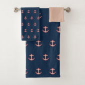 Nautical Anchor Badehandtücher Set Geschenk (Insitu)