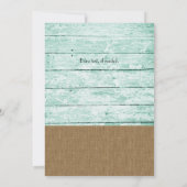 Nautical Anchor Beach Bridal Dusche Einladung (Rückseite)