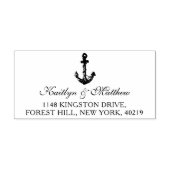 Nautical Anchor Beach Wedding Rücksendeadresse Permastempel (Design)