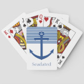 Nautical Anchor Bicycle Play Classic Playing Cards Spielkarten (Rückseite)