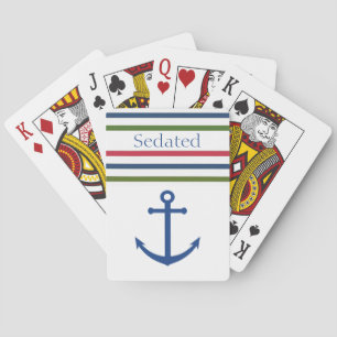 Nautical Anchor Bicycle Playing Cards Spielkarten