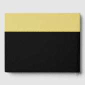 Nautical Anchor - Black Gold - Beach Wedding Gästebuch (Rückseite)