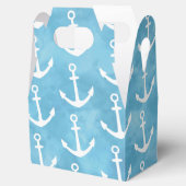 Nautical Anchor Blue Baby Dusche Geschenkschachtel (Geöffnet)