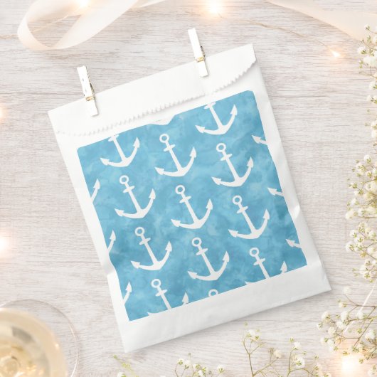 Nautical Anchor Blue Baby Dusche Geschenktütchen (Ausgeschnitten)