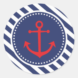 Nautical Anchor Boy Baby Dusche Danke Sticker
