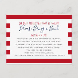 Nautical Anchor bringen eine Babydusche mit Bücher Einladungspostkarte