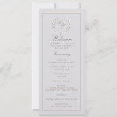 Nautical Anchor Classic-Programm für feierliche Ho (Vorderseite)