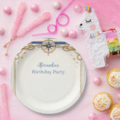 Nautical Anchor Compass Birthday Pappteller (Party)