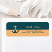 Nautical Anchor - Coral Blue - Beach Wedding (Insitu)