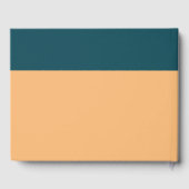 Nautical Anchor - Coral Blue - Beach Wedding Gästebuch (Rückseite)