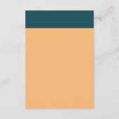 Nautical Anchor - Coral Blue - Wedding Detail Begleitkarte (Rückseite)