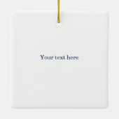 Nautical Anchor Custom (blau) Keramikornament (Rückseite)