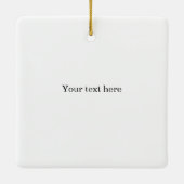 Nautical Anchor Custom (weiß & schwarz) Keramikornament (Rückseite)