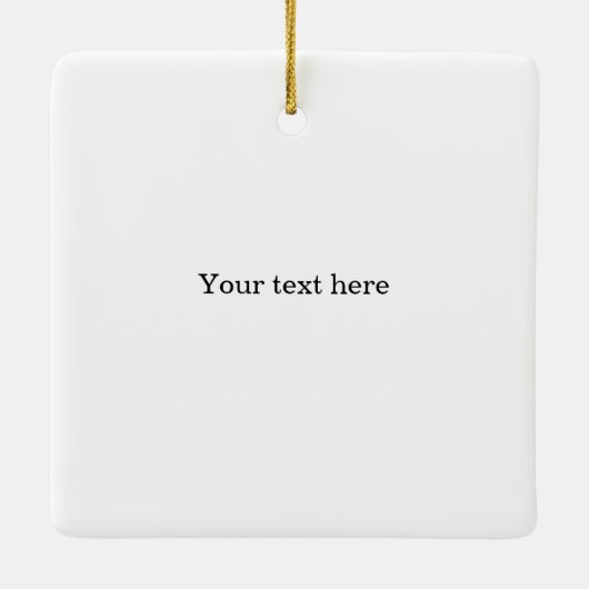 Nautical Anchor Custom (weiß & schwarz) Keramikornament (Rückseite)