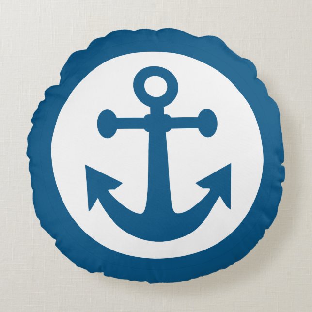 Nautical Anchor Custom Wire Kissen (Vorderseite)