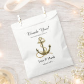 Nautical Anchor Danke Hochzeit Geschenktütchen (Ausgeschnitten)