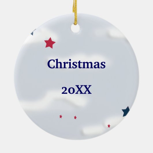 Nautical Anchor Design Cute Ornament (Hinten)