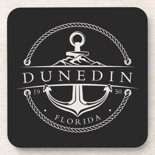 Nautical Anchor Dunedin Florida 1950 Getränkeuntersetzer (Vorderseite)