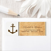 Nautical Anchor Gerahmte Vintage Paper Wedding (Insitu)