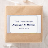 Nautical Anchor Gray Wedding Water Flasche Label (Insitu)