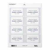 Nautical Anchor Gray Wedding Water Flasche Label (Vorne)