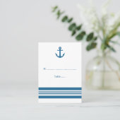 Nautical Anchor Hochzeiten Platzkarten (Stehend Vorderseite)