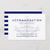 Nautical Anchor Hochzeitsunterkunft Begleitkarte (Vorne/Hinten)