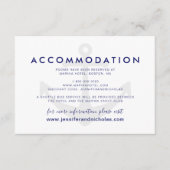 Nautical Anchor Hochzeitsunterkunft Begleitkarte (Vorderseite)