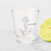 Nautical Anchor Kapitän Name Shot Gl Shot Glas hin (Vorderseite)