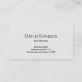 Nautical Anchor Logo Elegante Navy Blue Visitenkarte (Rückseite)