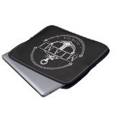 Nautical Anchor Miami Florida 1996 Laptopschutzhülle (Vorne Knopf)