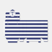 Nautical Anchor Navy Blue Stripe Hochzeit Vielen D Geschenkschachtel (Ungefaltet)