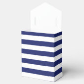 Nautical Anchor Navy Blue Stripe Hochzeit Vielen D Geschenkschachtel (Geöffnet)