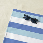 Nautical Anchor Navy Blue Stripe Strandtuch (Beispiel)
