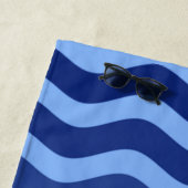 Nautical Anchor Navy Blue Strive Waves Strandtuch (Beispiel)