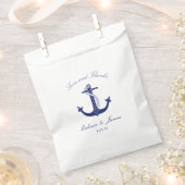 Nautical Anchor Navy Blue Wedding Liebe und Dank Geschenktütchen (Ausgeschnitten)
