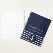 Nautical Anchor Navy Blue White Custom 2024 Planer (Anzeige)