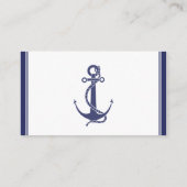Nautical Anchor Navy Hochzeiten Platzkarten (Rückseite)