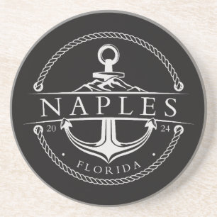 Nautical Anchor Neapel Florida 2024 Getränkeuntersetzer