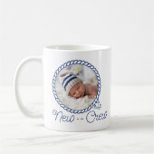 Nautical Anchor Neu zur Geburtsankündigung der Cre Kaffeetasse (Links)