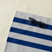 Nautical Anchor Oars helfen der Marine bei Grau Strandtuch (Beispiel)