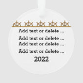 Nautical Anchor Ornament (Rückseite)