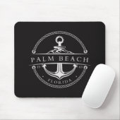 Nautical Anchor Palm Beach Florida 1960 Mousepad (Mit Mouse)